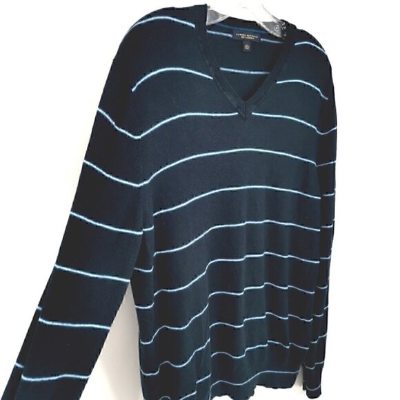 Banana Republic Men's L Silk Cashmere Striped - Picture 3 of 11